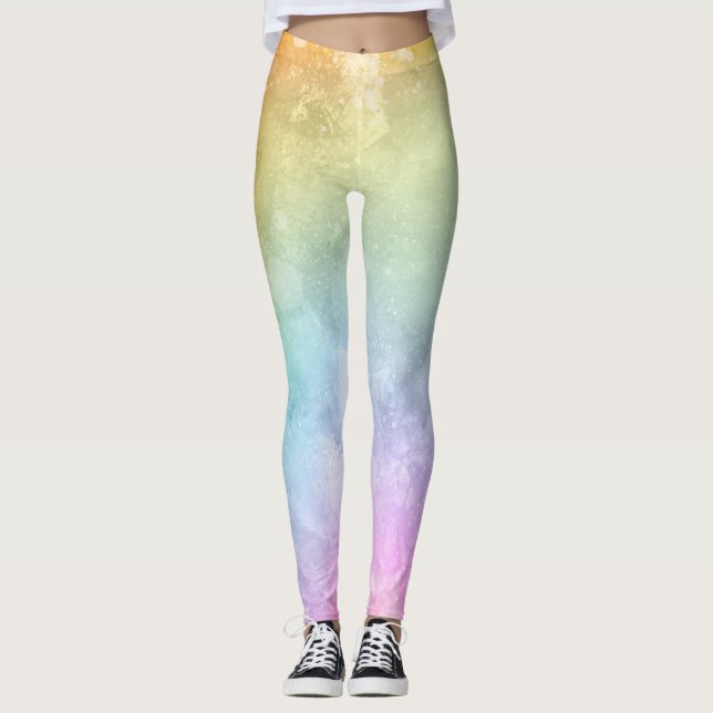 Fin vattenfärg i flera färg med platter leggings (Framsida)