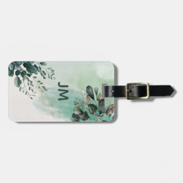 Fin vattenfärgsdesign för löv bagagebricka