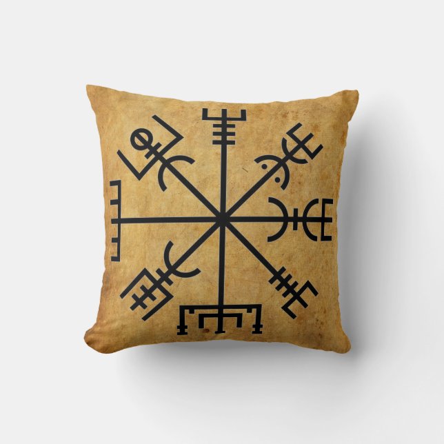 Fin Viking Compass Pillow! Kudde (Framsida)