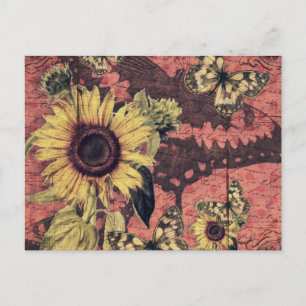 Fin Vintage Art-utskrift Vykort