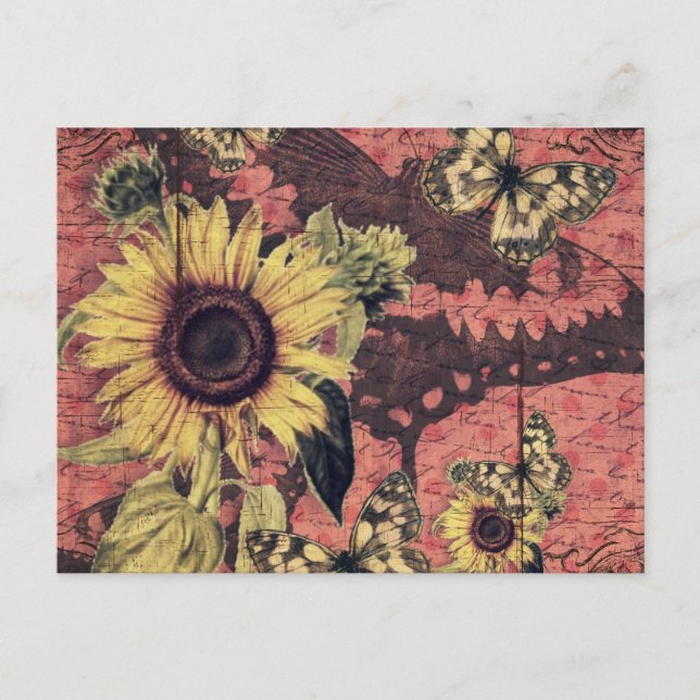 Fin Vintage Art-utskrift Vykort (Framsida)