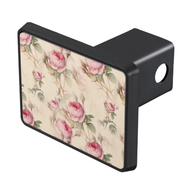 Fin Vintage Blommigt Dragkroksskydd (Topp Höger)