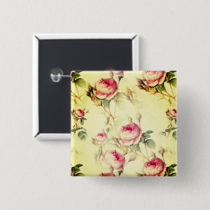 Fin Vintage Blommigt Knapp