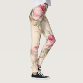 Fin Vintage Blommigt Leggings
