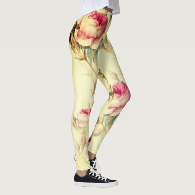 Fin Vintage Blommigt Leggings (Höger)