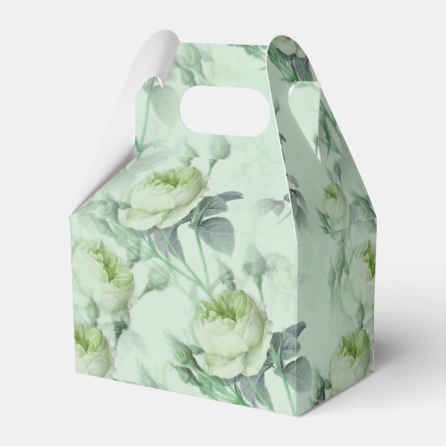 Fin Vintage Blommigt Presentaskar (Framsidan Sidan)