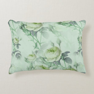 Fin Vintage Blommigt Prydnadskudde