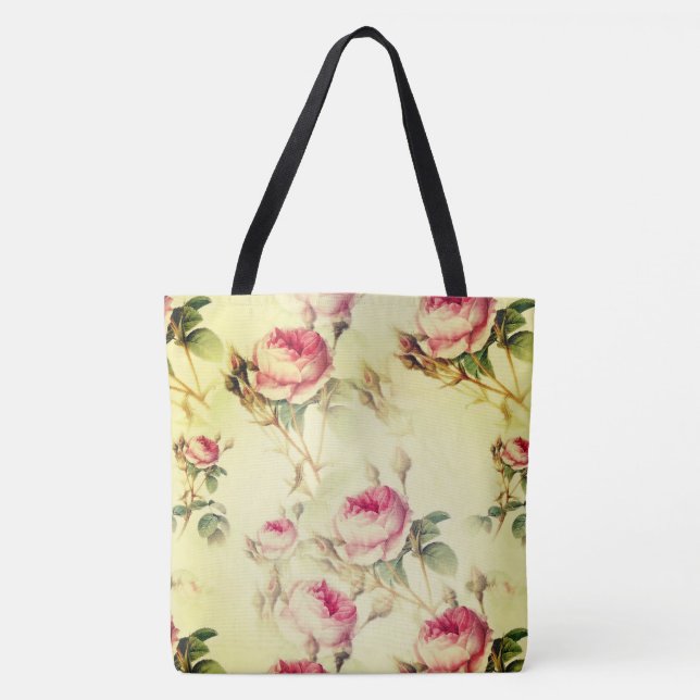 Fin Vintage Blommigt Tygkasse (Framsida)