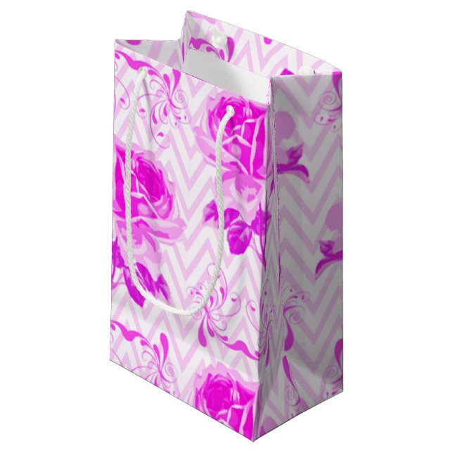 Fin Vintage Lila Blommigt (Framsidan Vinklad)