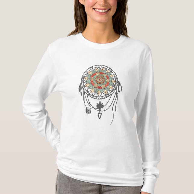 Fin Yoga Design T Shirt (Framsida)