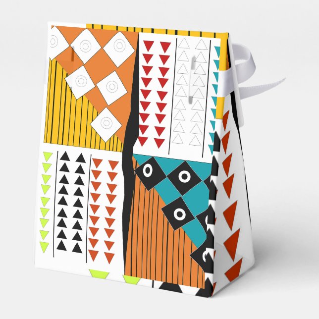 Fina afrikanska favoritrutor för utskrift presentaskar (Baksidan Sidan)