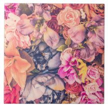 Fina assorterade Blommigtar - bakgrund, keramiska 