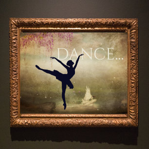 Fina Ballerina och Svan Dance Poster
