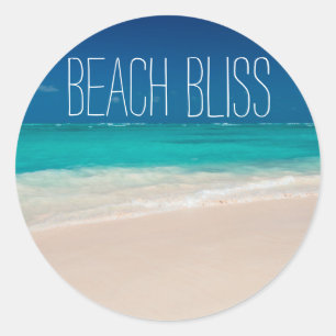 Fina Beach Bliss Runt Klistermärke