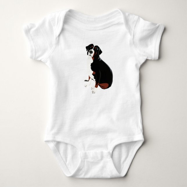 Fina berget Hund Tee (Framsida)