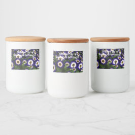 Fina blomcitat mat etiketter