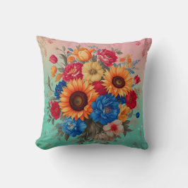 Fina blommigt Flowers Kudde