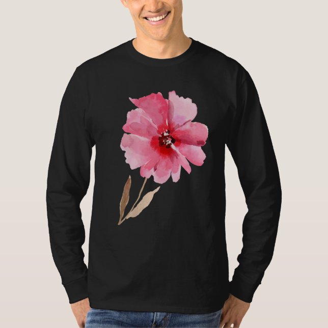 Fina Blommigt- och blomsterkvinnor T Shirt (Framsida)
