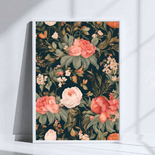 Fina Blommigt Ro Flowers Poster