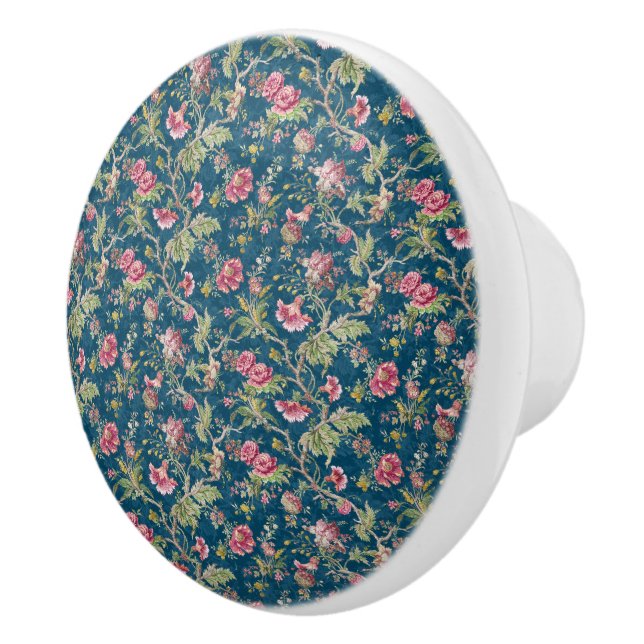 Fina Blommigtar - färgstarka blommor Blå bakgrund Knopp (Höger)