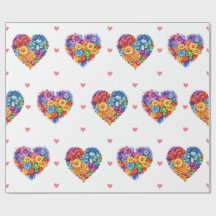 Fina Blommigtar på vita hjärtans dag