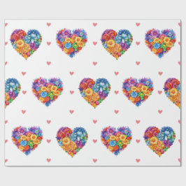 Fina Blommigtar på vita hjärtans dag Presentpapper