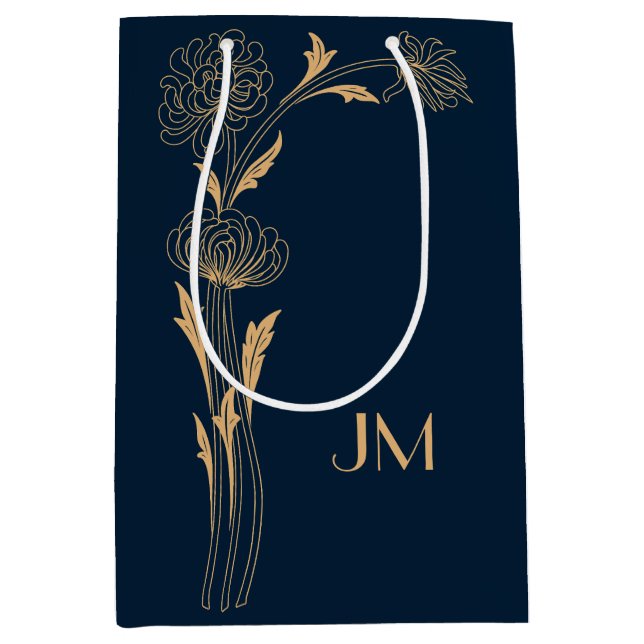 Fina blommor av guld Art Deco (Framsidan)