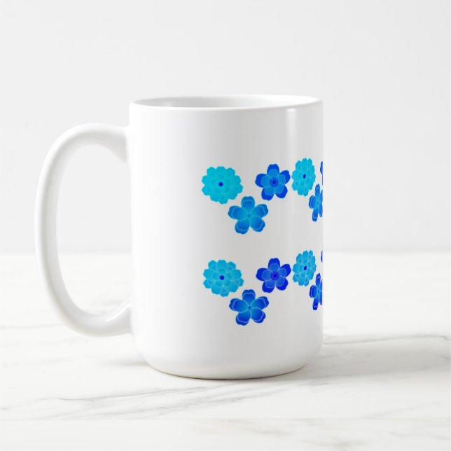 Fina blommor, blommor kaffemugg (Vänster)