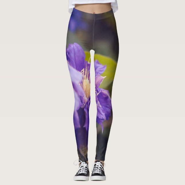 Fina blommor leggings (Framsida)