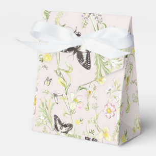 Fina blommor med fjäril i kinesiska stil presentaskar