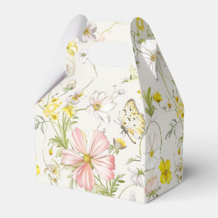 Fina blommor med fjäril i kinesiska stil presentaskar