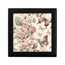 Fina blommor och fjärilar pastel färg