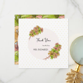 Fina blommor tack kort