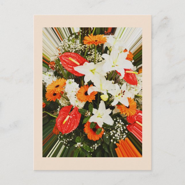 Fina blommor vykort (Framsida)
