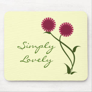 Fina Blooms Mousepad, Fuchsia Musmatta