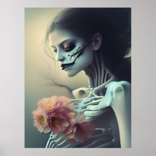 Fina Bones AI Generated Art Poster