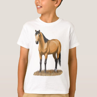 Fina Buckskin Dun Quarter Horse Stallion Hors T Shirt