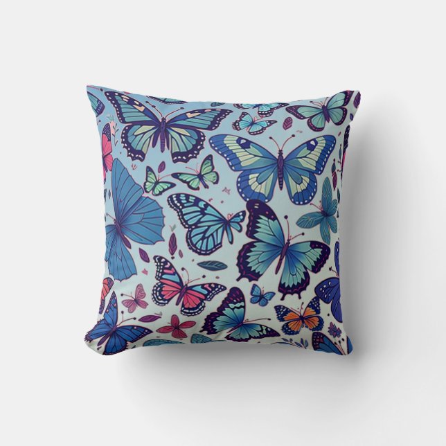 Fina Butterflies Kudde (Framsida)