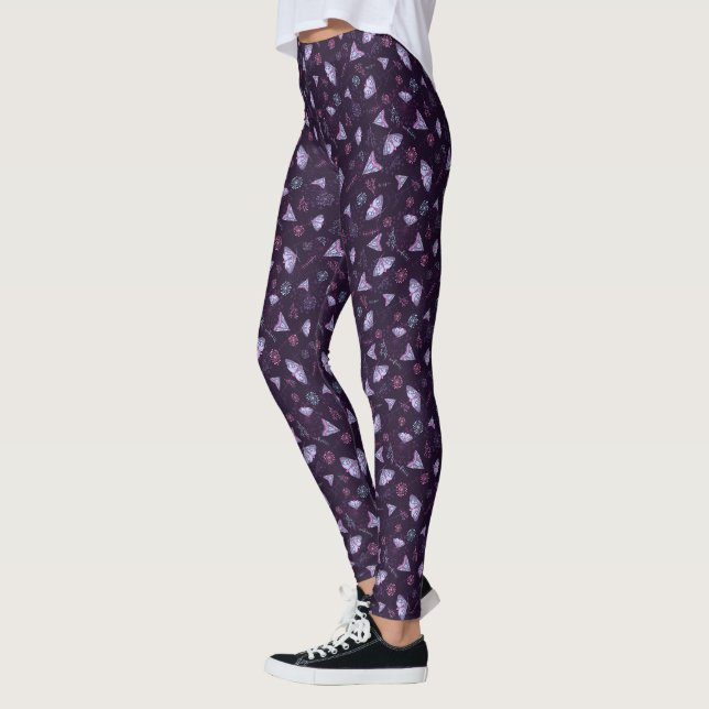 Fina Butterfly mönster blue Leggings (Vänster)