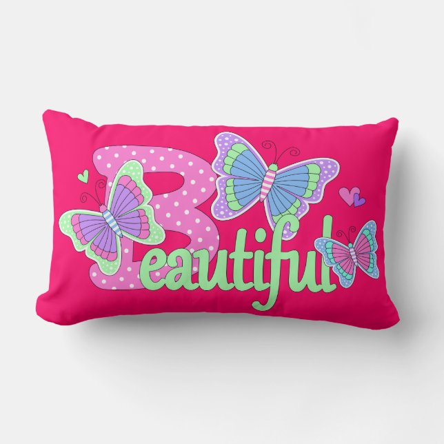 Fina Butterfly Pillow Lumbarkudde (Framsida)