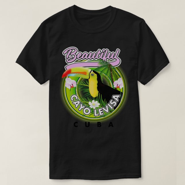 Fina Cayo Levisa-resor i Kuba T Shirt (Design framsida)