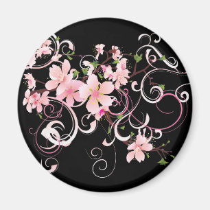 Fina Cherry-Blommar Magnet