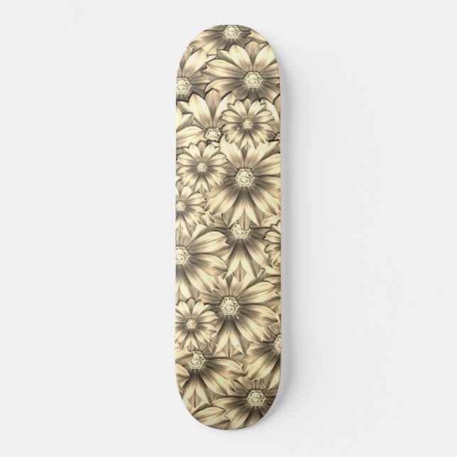 Fina Diamond Flowers - Mini Skateboard Bräda 18,5 Cm (Framsida)