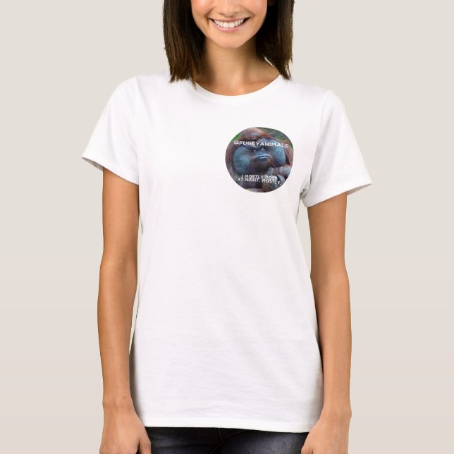 Fina djur Womans V-Nacke Tee (Framsida)