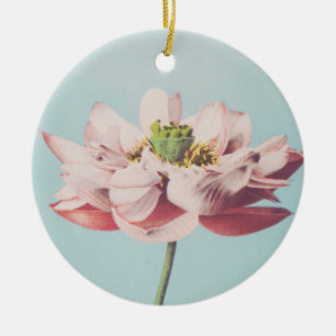 Fina fotomekaniska utskrifter av Lotus Flowers Julgransprydnad Keramik