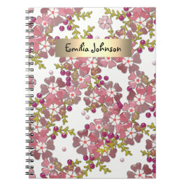 Fina glasblommor anteckningsbok