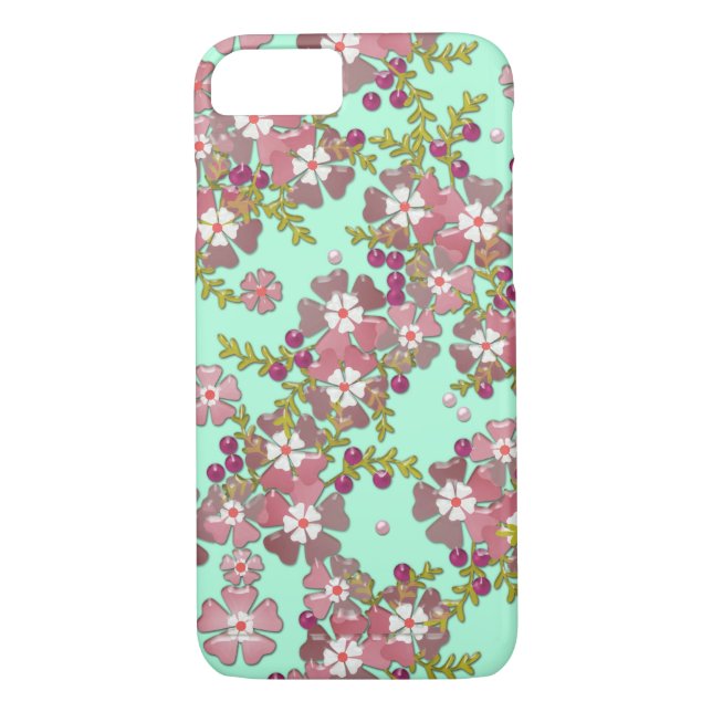 Fina glasblommor Fodral-Mate iphone case Case-Mate iPhone Skal (Baksida)