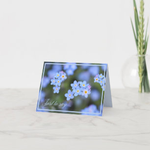 Fina, glöm inte blommor tack kort