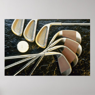 Fina Golf-klubbar Poster