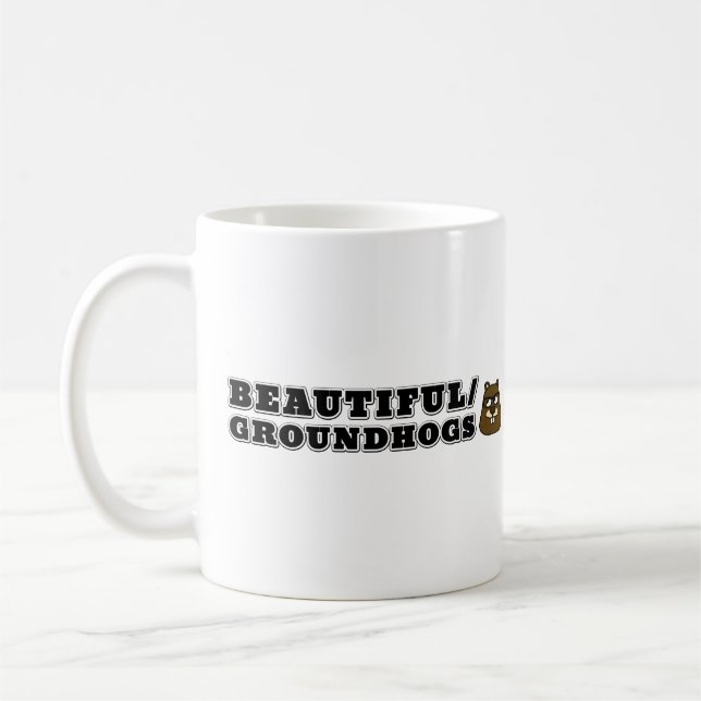 Fina/Groundhogs-kaffe Mugg (Vänster)